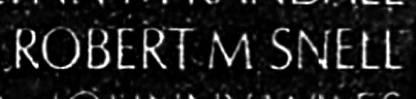 snell's name engraved in the Wall